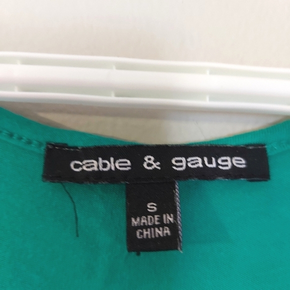 Green Cable & Gauge High Low Dress - Picture 4 of 8